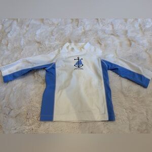 Janie and Jack Long Sleeve Anchor Swim Shirt